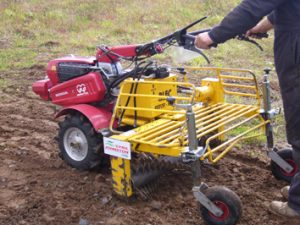 Pedestrian Rotary Stone Rake